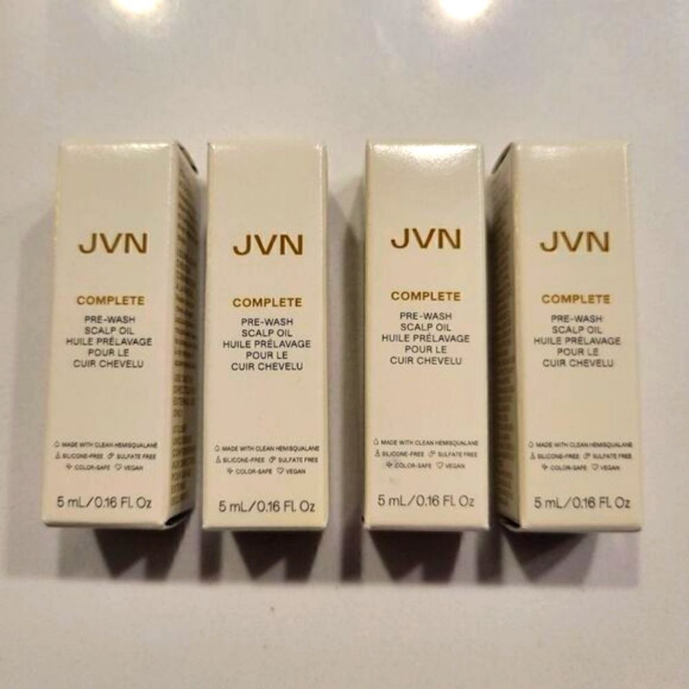 Lot x 4 JVN Complete Pre-Wash Scalp Oil .5ml/0.16fl.oz Each